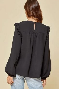 Andree By Unit Piazza Yoked Ruffle Top SALE ITEMS