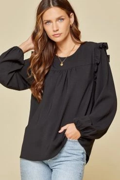 Andree By Unit Piazza Yoked Ruffle Top SALE ITEMS