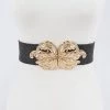 H & D Accessories Acanthus Leaf Stretch Straw Belt