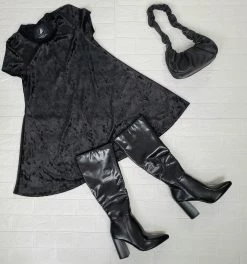 DRESSES The Stevie Velvet Midnight Dress THE PRETTY CULT