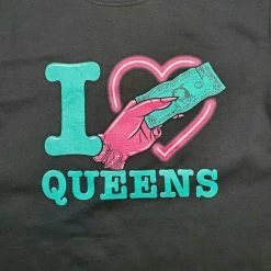 I Tip Queens T-shirt BLACK MAST NEWEST ITEMS