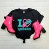 I Tip Queens T-shirt BLACK MAST NEWEST ITEMS