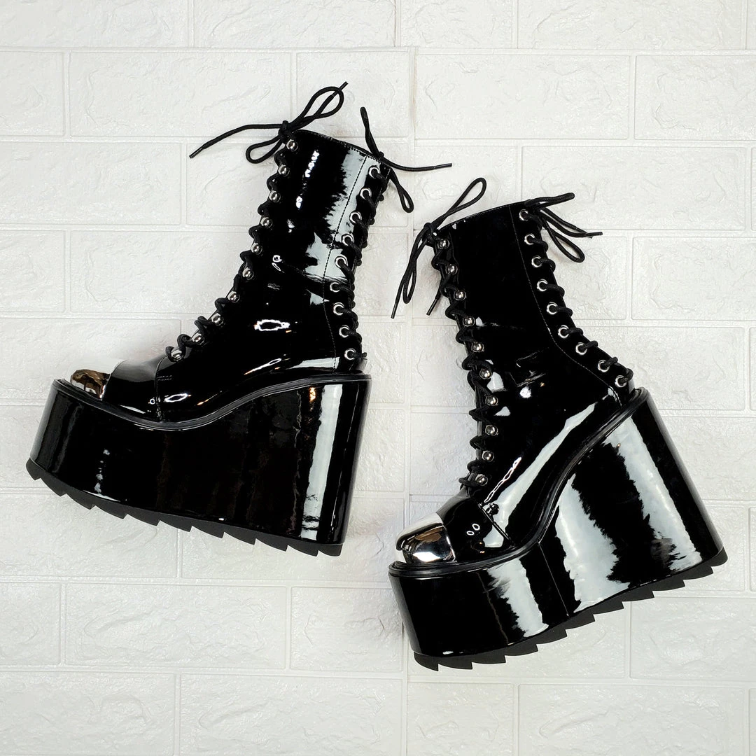 SHOES & BOOTS Heavy Metal Platform Boot FAN ALL FLAMES 4 SHOES & BOOTS Heavy Metal Platform Boot FAN ALL FLAMES