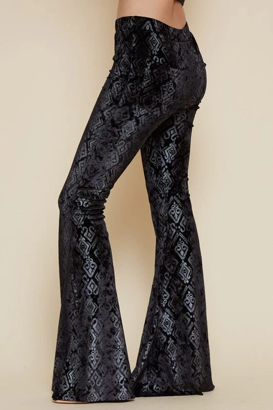 Bestto Lucky One Velvet Death Bells (Black) BOTTOMS 4 Bestto Lucky One Velvet Death Bells (Black) BOTTOMS