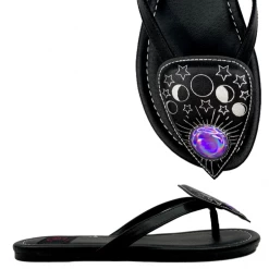 Strangecvlt Spirit Betty Sandal (Black & Purple) -STRANGE CVLT