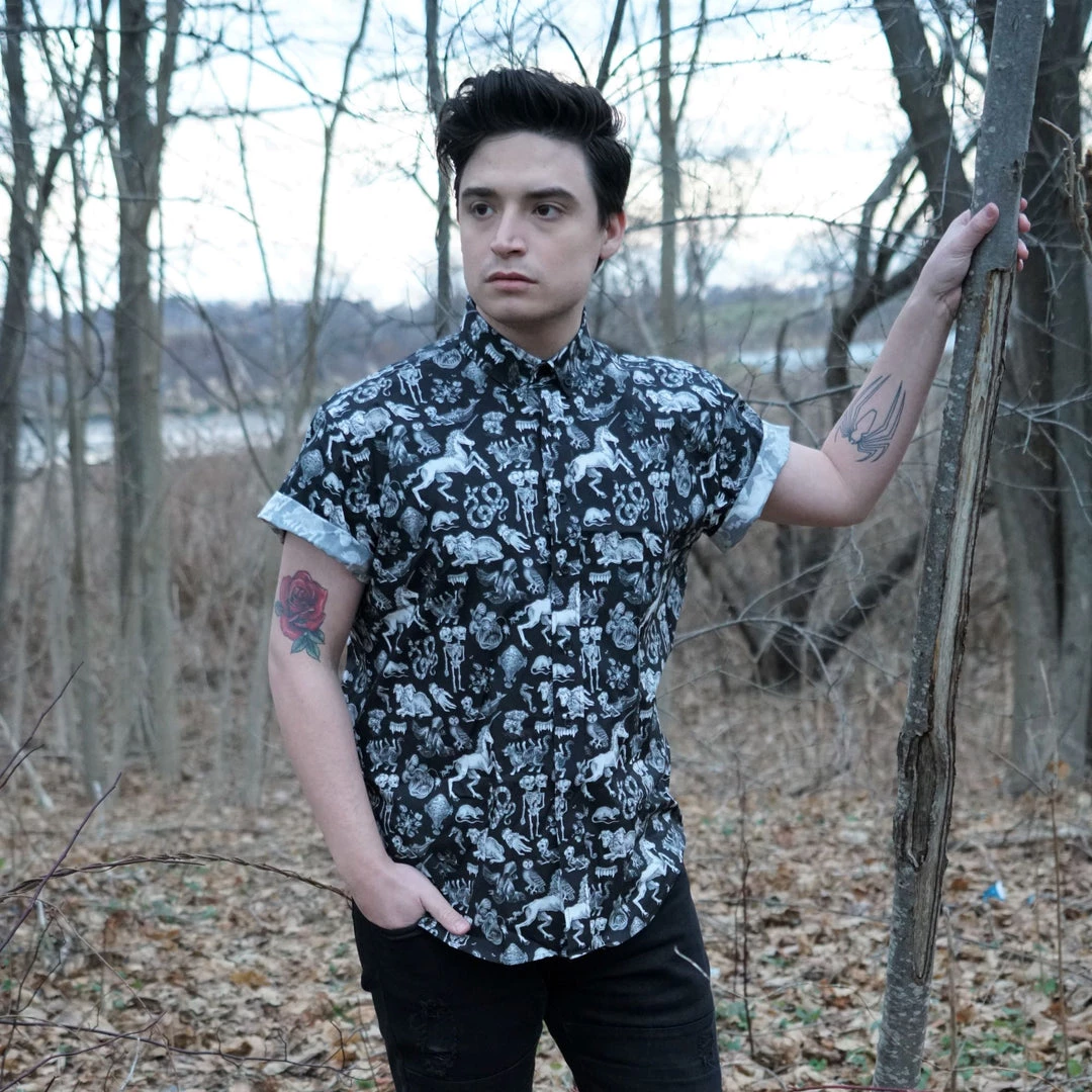 Oddities Short Sleeve Buttondown PRETTY SNAKE 4 Oddities Short Sleeve Buttondown PRETTY SNAKE