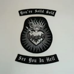 Mary Wyatt See You In Hell Sacred Heart Patch Set PATCHES