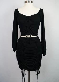 CLEARANCE (Final Sale) Heart Breaker Adjustable Crop Top & Skirt Set - FOXBLOOD (ONLY 4X LEFT!) 15 CLEARANCE (Final Sale) Heart Breaker Adjustable Crop Top & Skirt Set - FOXBLOOD (ONLY 4X LEFT!)