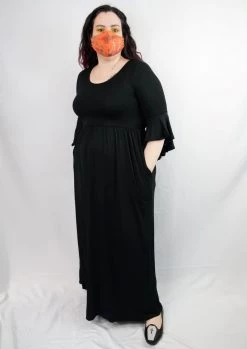 RESTOCKED! Blair Bell Sleeve Maxi Dress - FOXBLOOD
