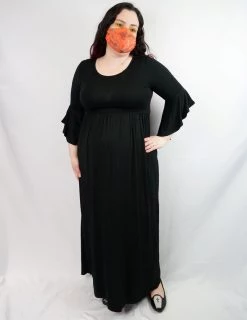 RESTOCKED! Blair Bell Sleeve Maxi Dress - FOXBLOOD