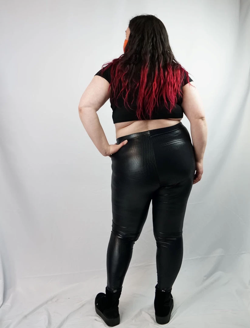 Kickstart My Heart Black Gator Leggings THE PRETTY CULT SALE ITEMS 5 Kickstart My Heart Black Gator Leggings THE PRETTY CULT SALE ITEMS