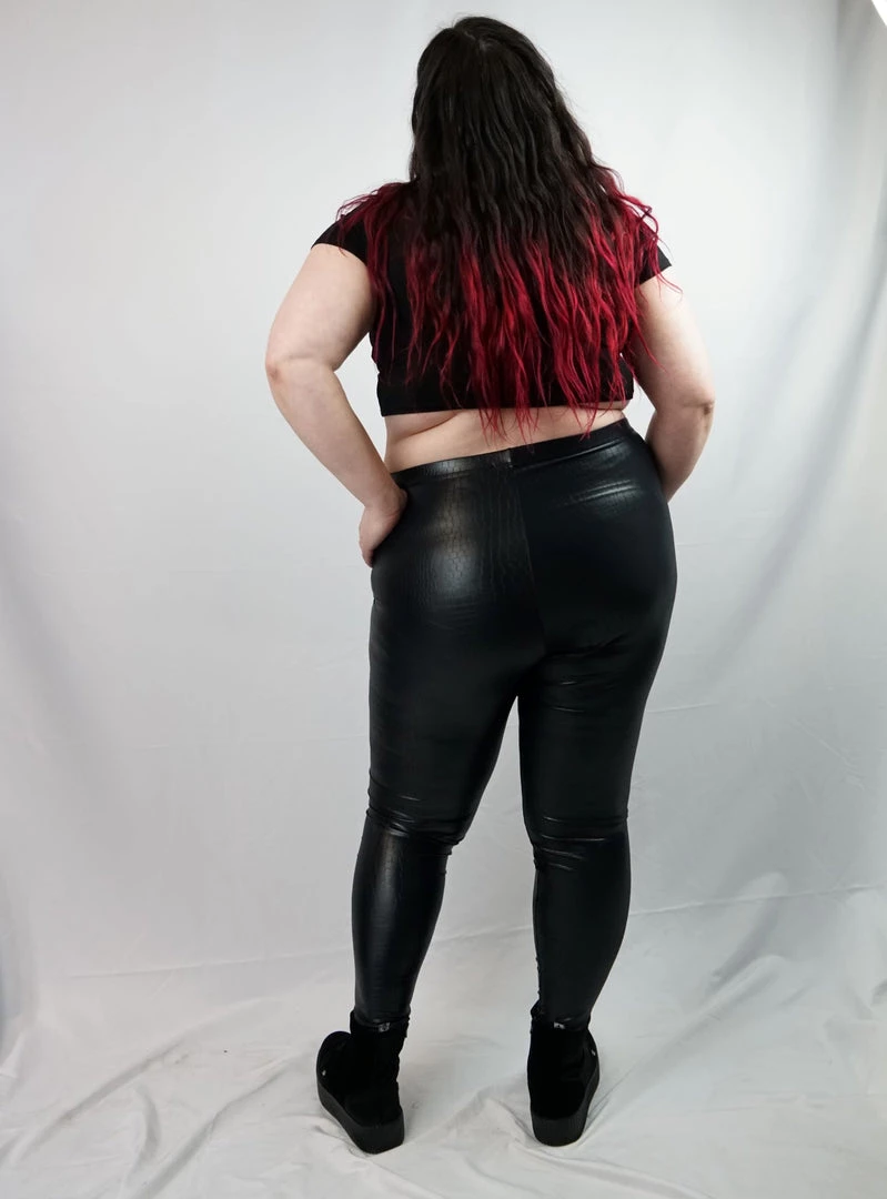 Kickstart My Heart Black Gator Leggings THE PRETTY CULT SALE ITEMS 6 Kickstart My Heart Black Gator Leggings THE PRETTY CULT SALE ITEMS