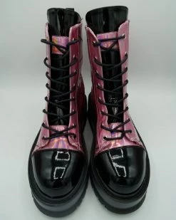 SHOES & BOOTS Lullaby Stomper Boot (Pink Iridescent) DEMONIA