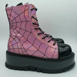 SHOES & BOOTS Lullaby Stomper Boot (Pink Iridescent) DEMONIA