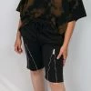 Weiv Black Zipper Shorts UNISEX BOTTOMS
