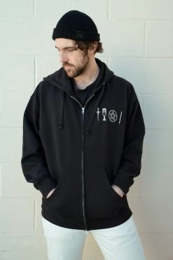 The Moon Tarot Zip Hoodie THE PRETTY CULT UNISEX HOODIES 8 The Moon Tarot Zip Hoodie THE PRETTY CULT UNISEX HOODIES