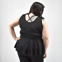 White Birch Mendler Peplum Top