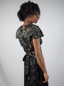 PREORDER Sabrina Flutter Sleeve Maxi Wrap Dress - BRETT MANNING ART 13 PREORDER Sabrina Flutter Sleeve Maxi Wrap Dress - BRETT MANNING ART