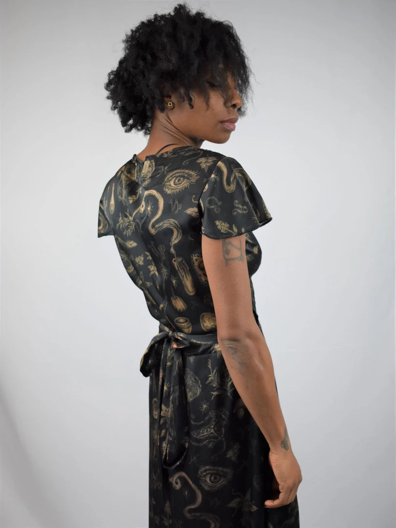 PREORDER Sabrina Flutter Sleeve Maxi Wrap Dress - BRETT MANNING ART 7 PREORDER Sabrina Flutter Sleeve Maxi Wrap Dress - BRETT MANNING ART