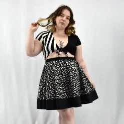 Skeleton Closet 13 Bats Circle Skirt- HANDMADE LOCALLY NEWEST ITEMS