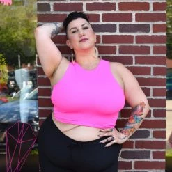 Active Unisex Swim Top (Pink) GENDERBENDER NEWEST ITEMS