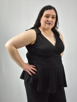 White Birch Mendler Peplum Top