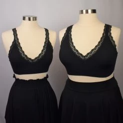 Leto Accessories NEWEST ITEMS Sandrine Lace V-Neck Bralette