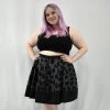 Skeleton Closet 13 NEWEST ITEMS Cats Snap Skirt- HANDMADE LOCALLY