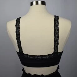 Leto Accessories NEWEST ITEMS Sandrine Lace V-Neck Bralette