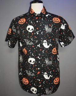 Bats In The DWYBO UNISEX SHIRTS PREORDER Trick Or Treat Unisex Button Up Shirt
