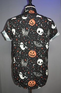 Bats In The DWYBO UNISEX SHIRTS PREORDER Trick Or Treat Unisex Button Up Shirt