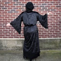 CLEARANCE (Final Sale) Bathory Luxurious Velvet Dressing Robe (Black) FOXBLOOD