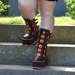 Jack O Lantern Platform Dune Boots Y.R.U.