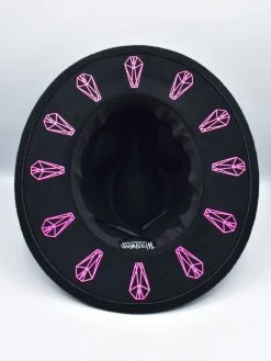 NEWEST ITEMS Neon Coffin Vegan Felt Hat WITCHWOOD