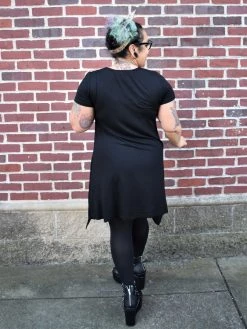 TOPS Long Pointe T-shirt Tunic FOXBLOOD