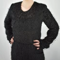 Reap What You Sew Consignment Fuzzy Sweatshirt Dress HANDMADE LOCALLY LOCAL BRANDS