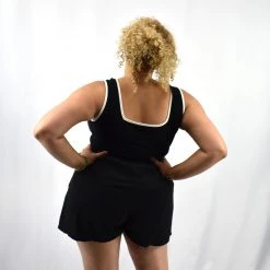 White Birch Nikki Contrast Tank Top