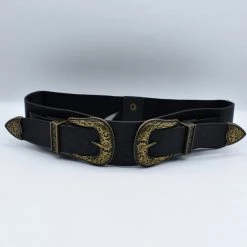Illord Accessories Belle Starr Gold Double Buckle Belt NEWEST ITEMS