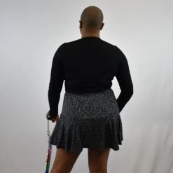 White Birch Catty Noir Grey Cheetah Skort NEWEST ITEMS