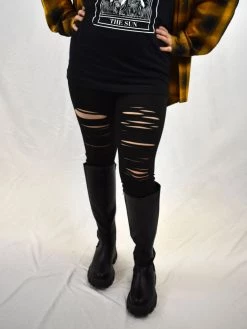 White Birch SALE ITEMS The Shredder Laser Cut Leggings