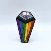 Die With Your Boots On Donation Pride Coffin Pin- A Rotating Fundraiser For LGBTQ+ Organizations
