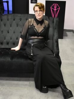 Garter Maxi Skirt FOXBLOOD (ONLY S, 3X, & 4X LEFT!) NEWEST ITEMS