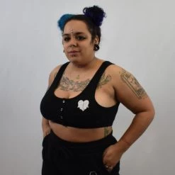 Dead In Love Bra Top BLACK THORN