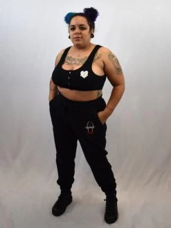 Dead In Love Bra Top BLACK THORN