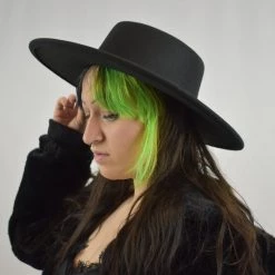 Illord Accessories HATS & HAIR ACCESSORIES Ward Wide Brim Flat Top Hat