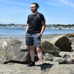 Sullen Clothing NEWEST ITEMS Grey Spiked Boardshorts SULLEN