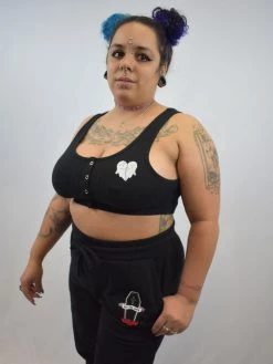 Dead In Love Bra Top BLACK THORN