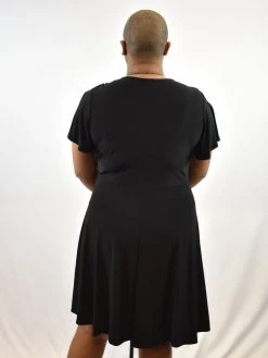 White Birch Misty Wrap Babydoll Dress