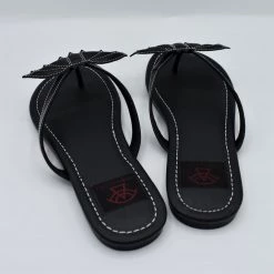 Strangecvlt NEWEST ITEMS RESTOCKED! Black Batty Betty Sandal -STRANGE CVLT