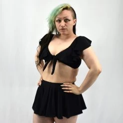 Unique Vintage Coronado Black Swim Skirt